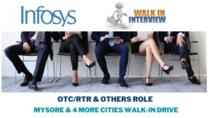 Infosys WALK IN Drive