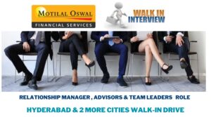 Motilal Oswal Financial Services Walkin