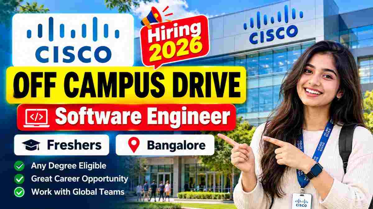 Cisco Off Campus Drive 2026 for Freshers