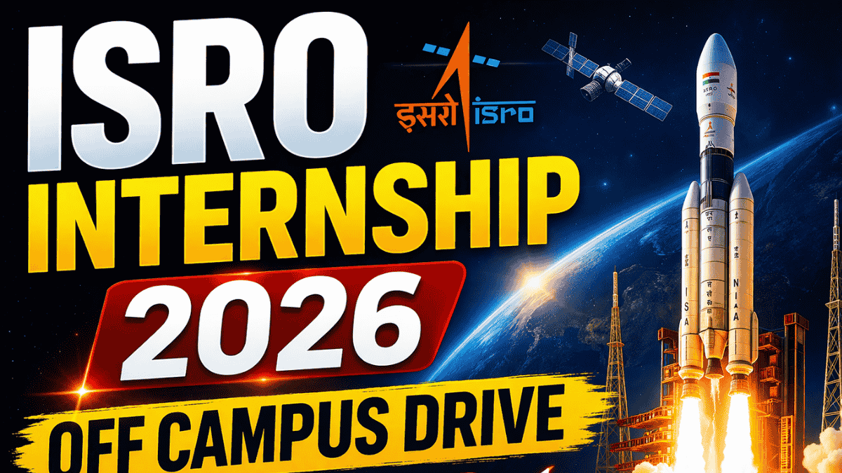 ISRO Internship 2026 Off Campus Drive