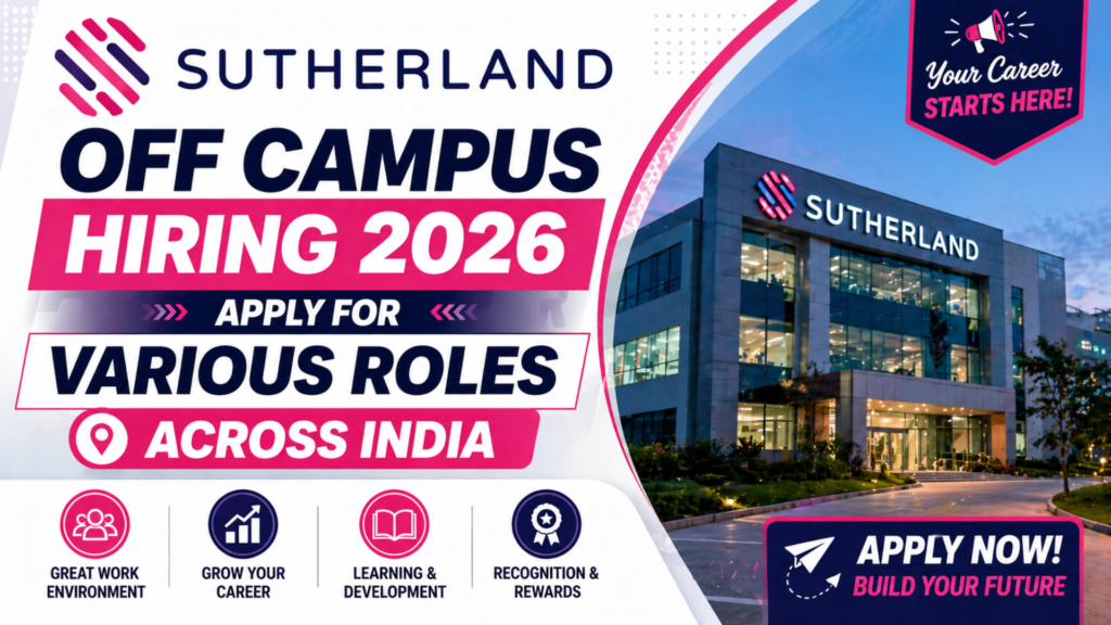 Sutherland Off Campus Hiring 2026